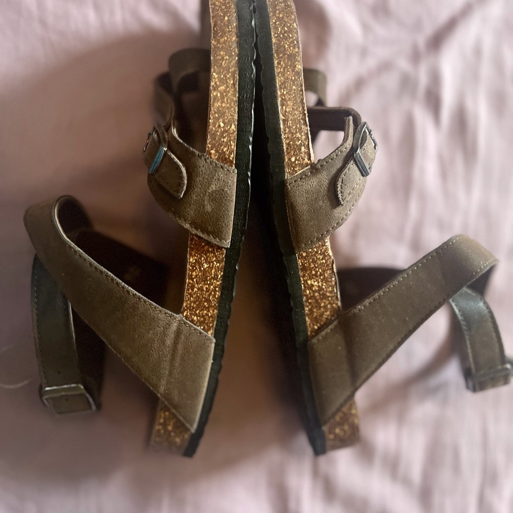Brown Strappy Sandals - Picture 5 of 7
